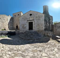 Church-Mosque and tower in the archaeological complex of Ulcinj Old Town
