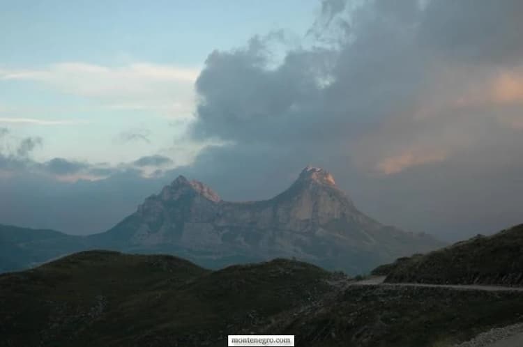 Jagged Durmitor peaks beneath rapidly changing cloud