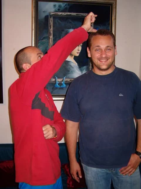 Tiho und Gordan Stojović in einem informellen, archivierten Montenegro.com-Foto