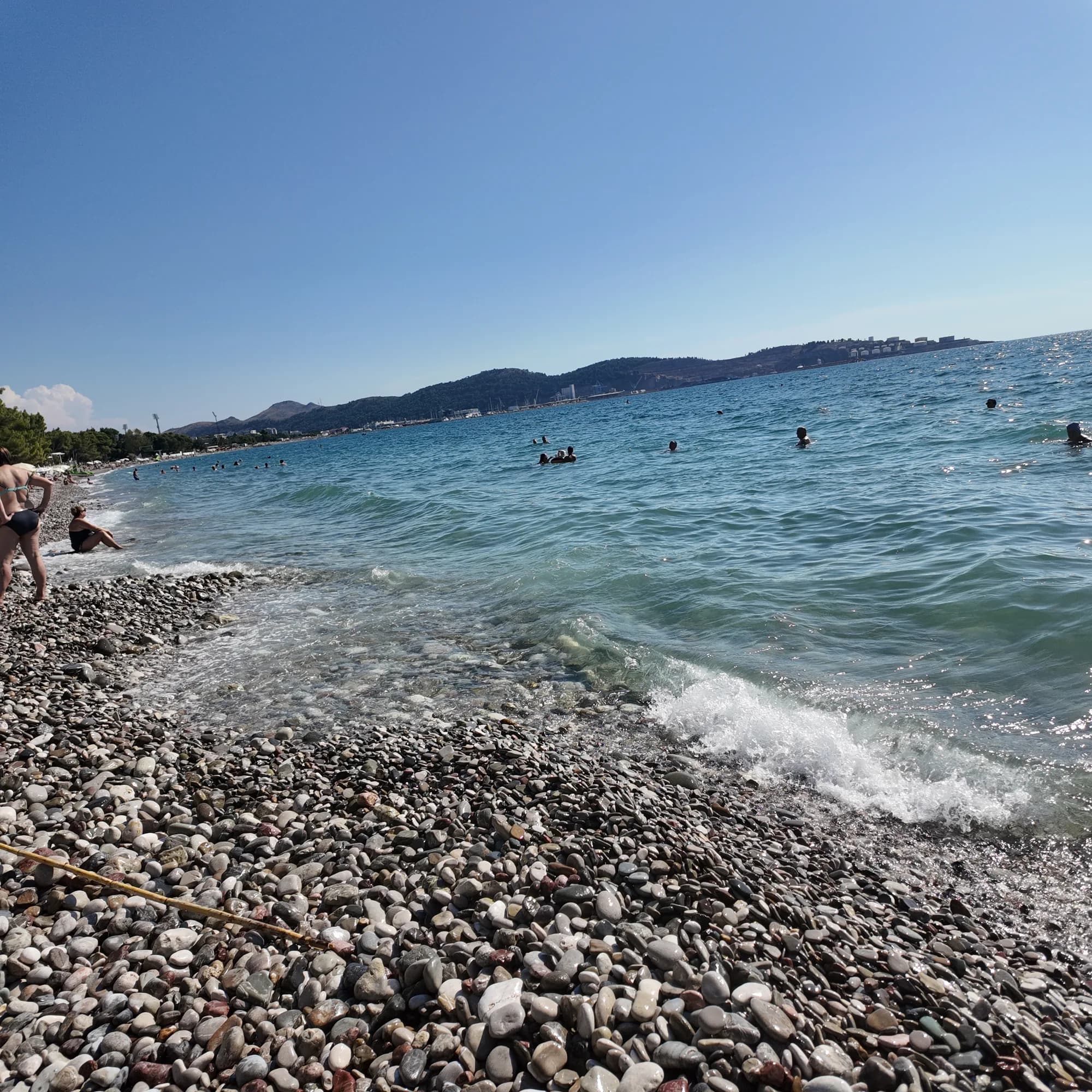 Small waves on the pebbles at Žukotrlica