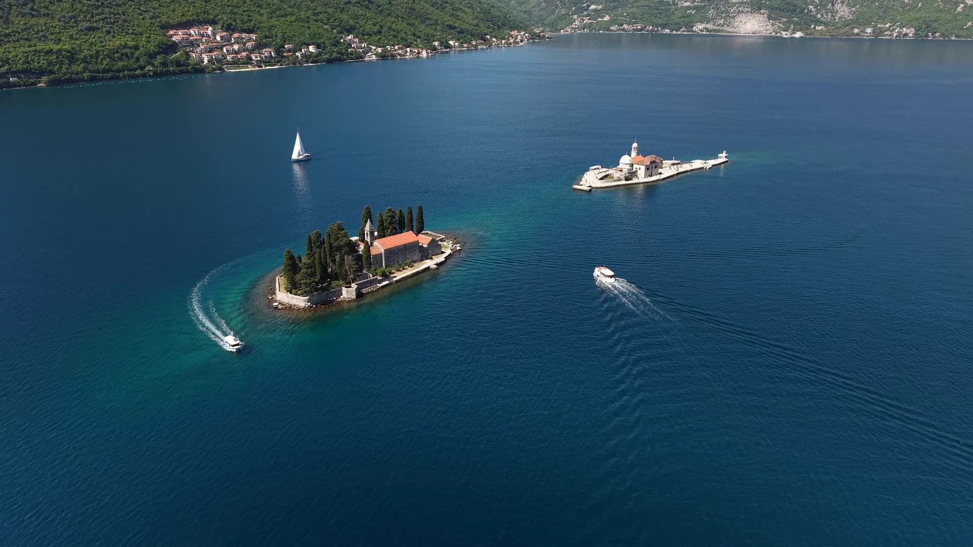Perast, Montenegro — from the air