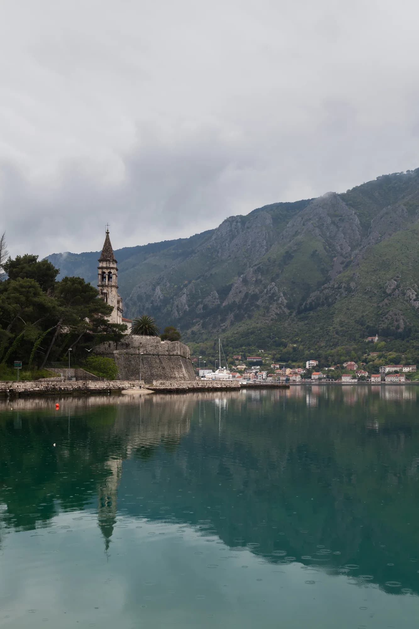 St Matthew church above the shore road, Dobrota
