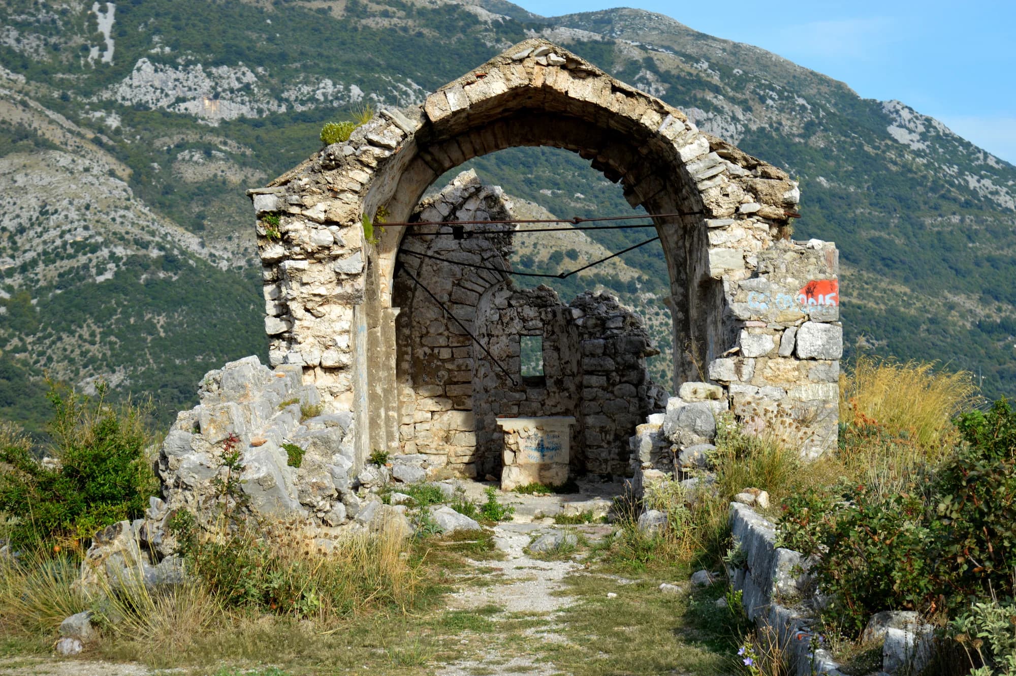The Rumija ridge between Lake Skadar and the sea