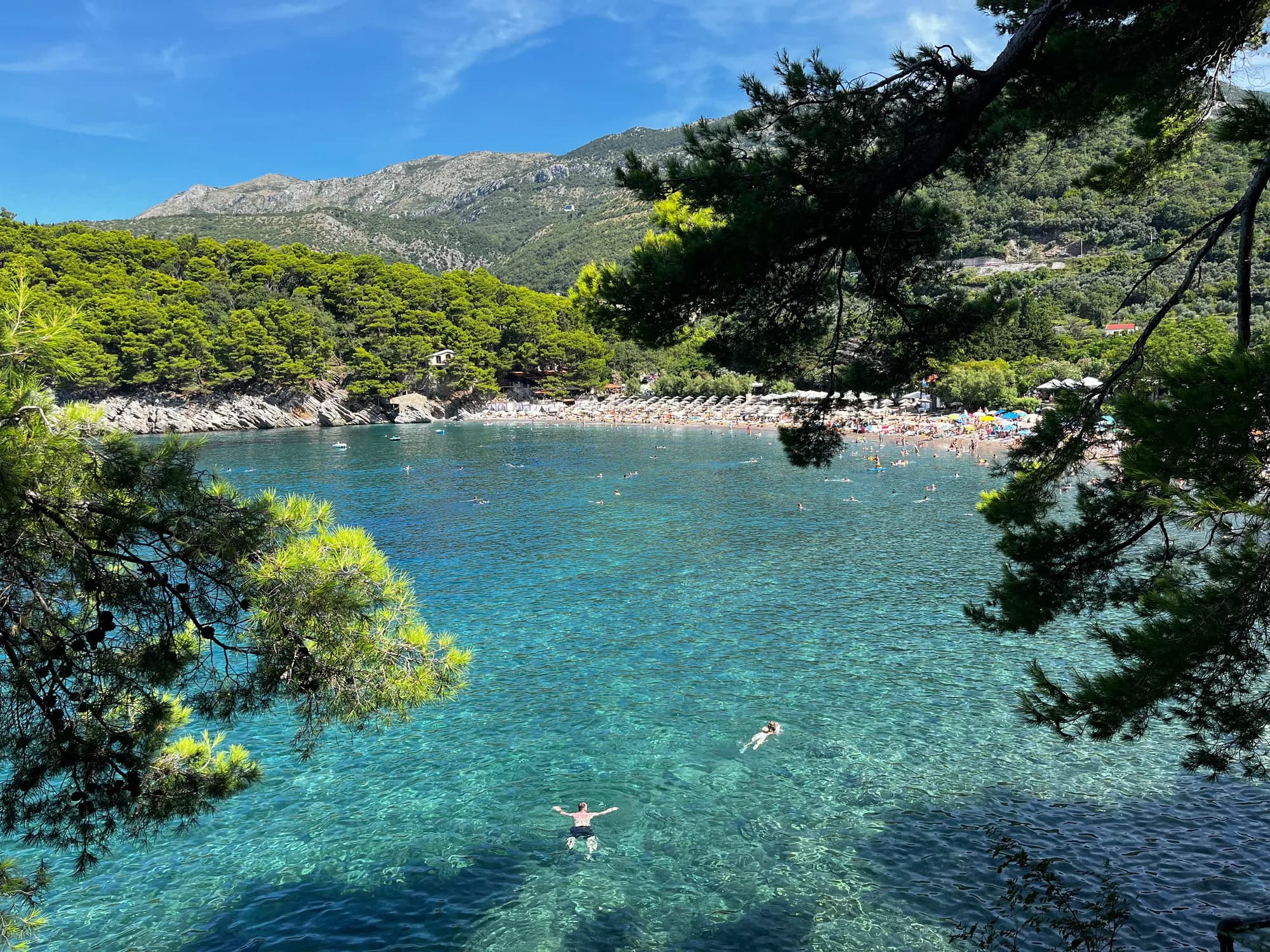 Lučice Beach: Petrovac's Blue Flag Double Cove