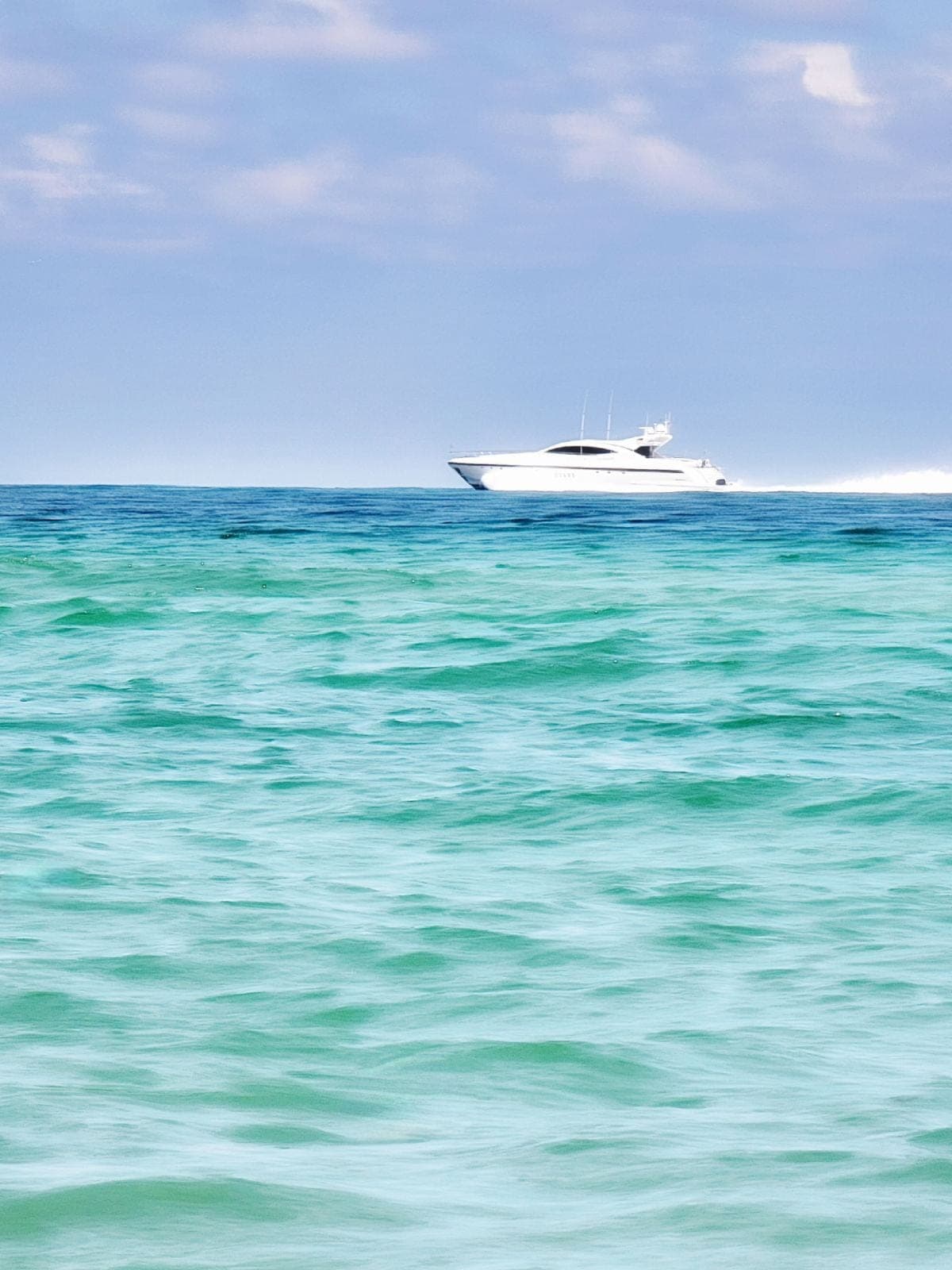 Yachts on the water seen from the suite
