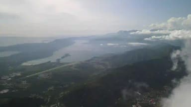 Lake Skadar viewed from the coastal mountain divide