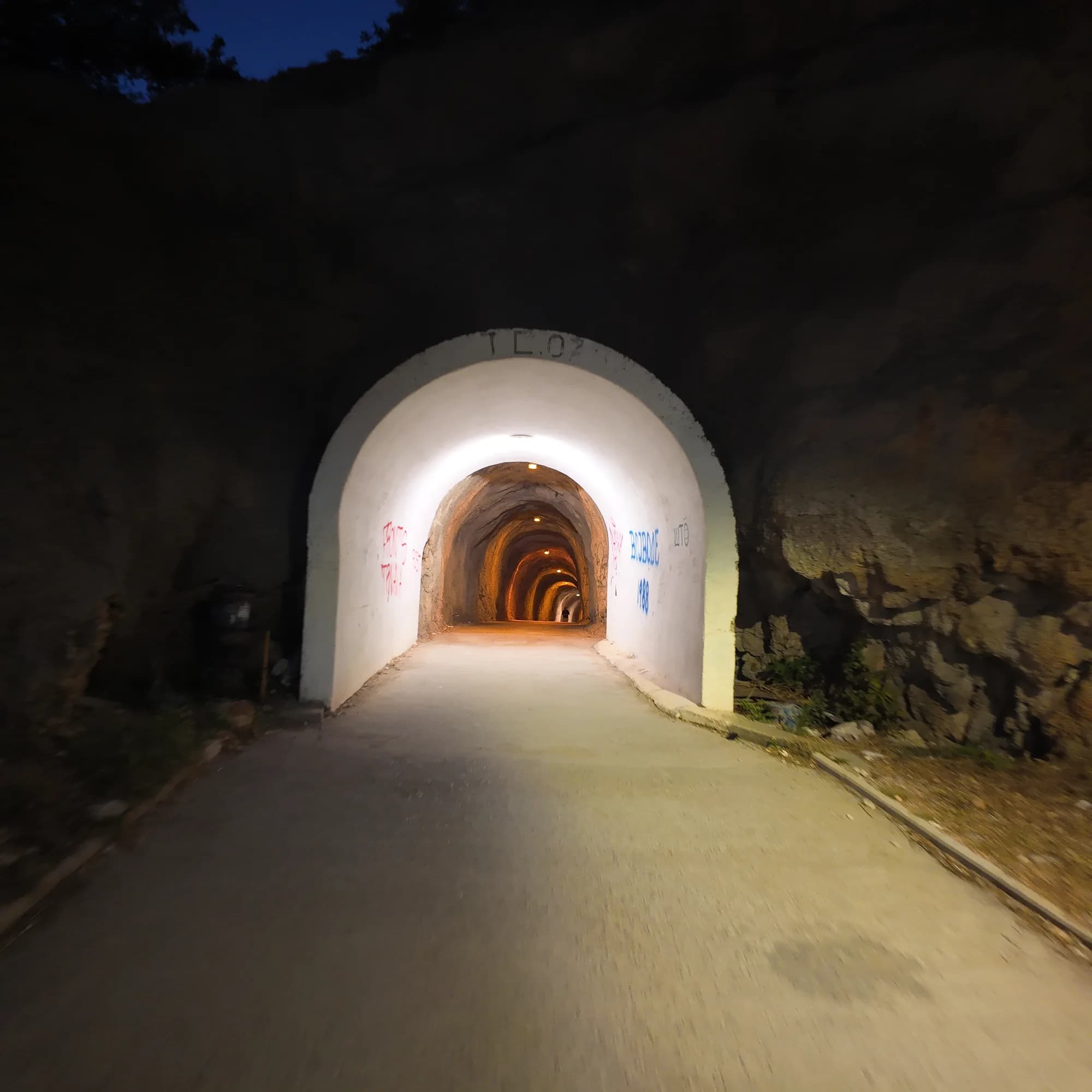 The tunnel from Rafailovići — Kamenovo