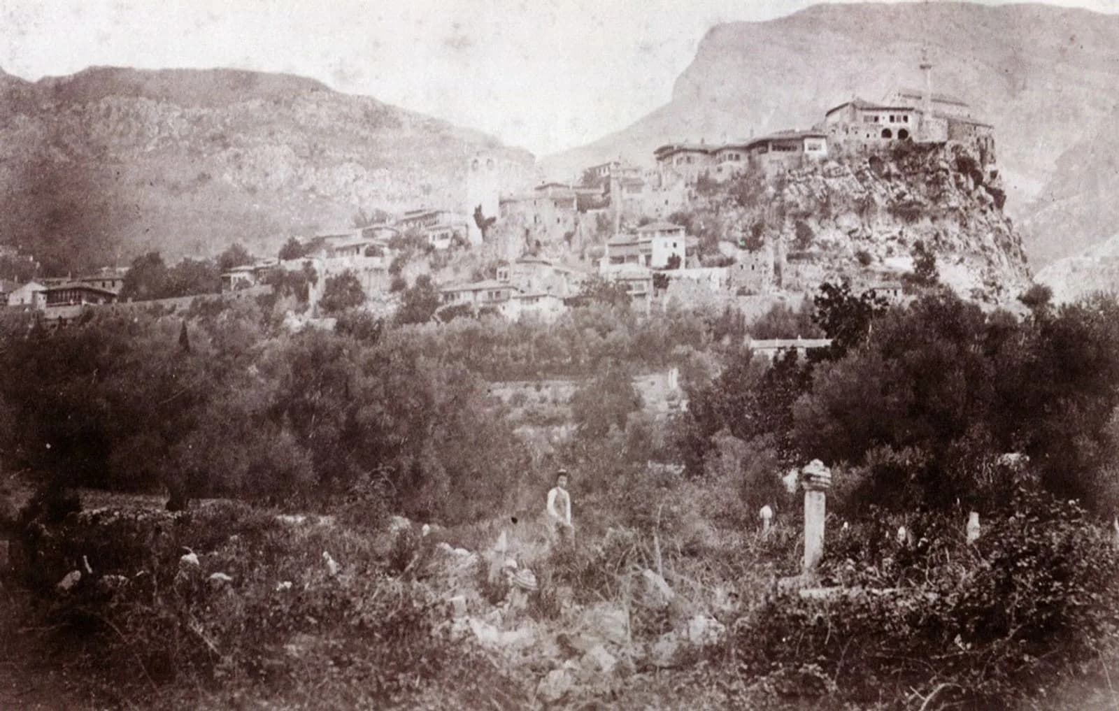 Historic view of Stari Bar before 1901
