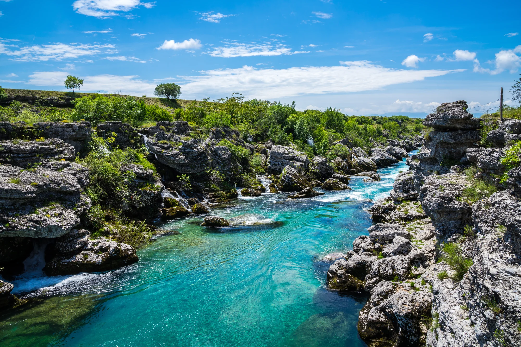 Podgorica, Montenegro's capital, where the modern city sits between river and inland hills.