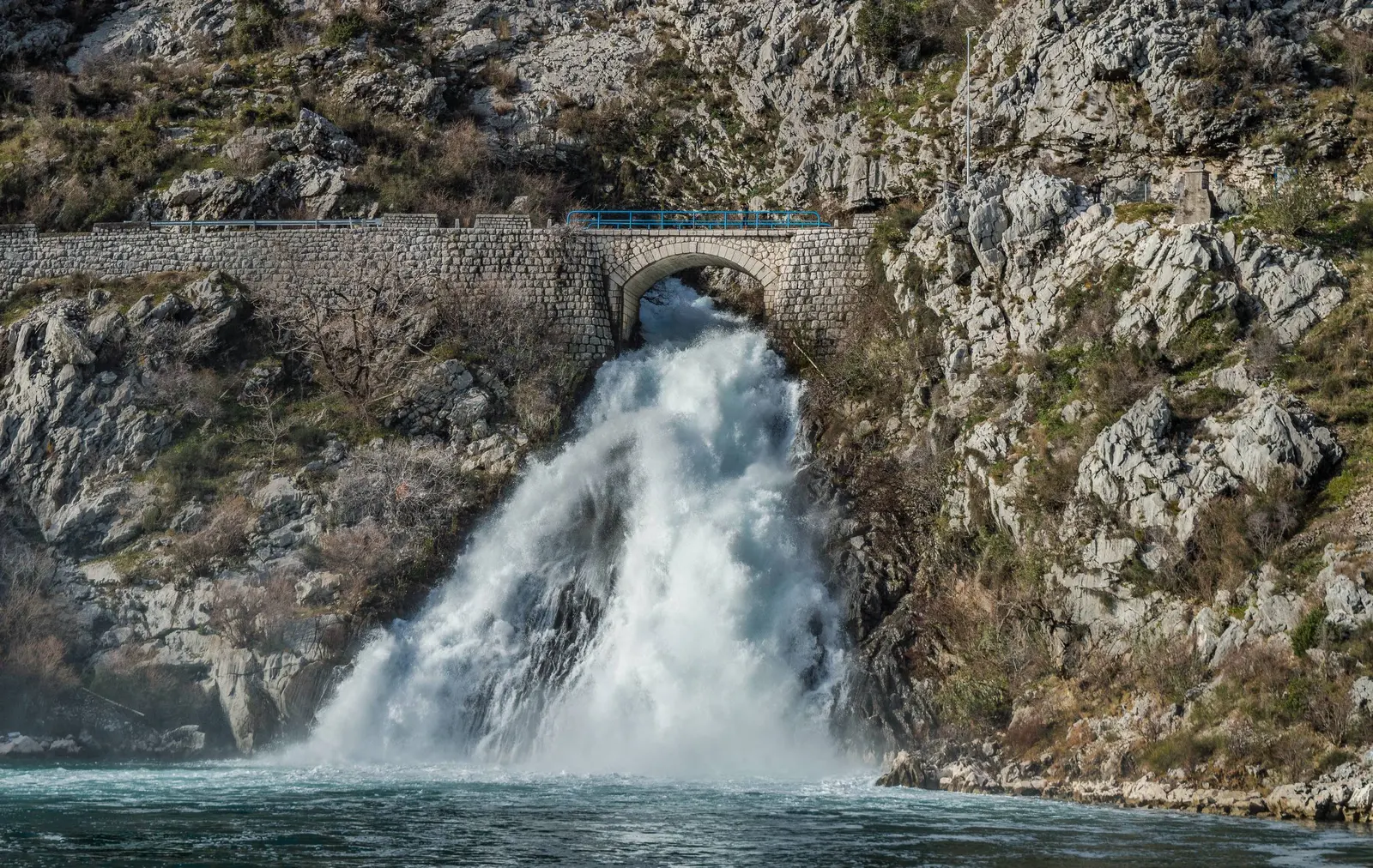Sopot Waterfall In Boka Bay Risan Montenegro