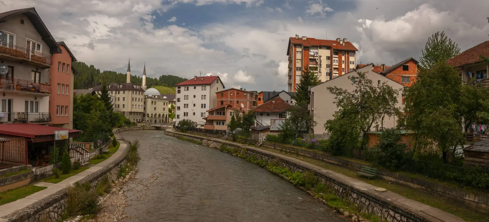 A View On The Ibar River In Rozaje Montenegro